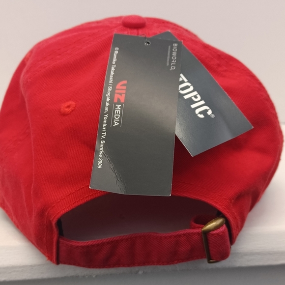 Inuyasha 2009 Sit Boy! Embroidered Adjustable Red Buckle Hat Cap Hot Topic * New - Picture 3 of 9